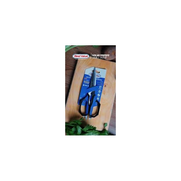 Tijera Multiuso Pro 6 en 1 Acero Inoxidable 9"