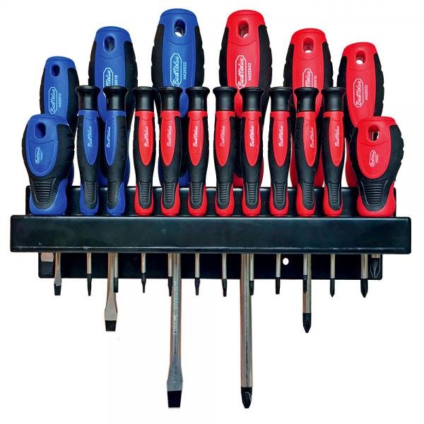 Juego Destornillador 19 piezas CRV con Organizador Ergonómico con Iman