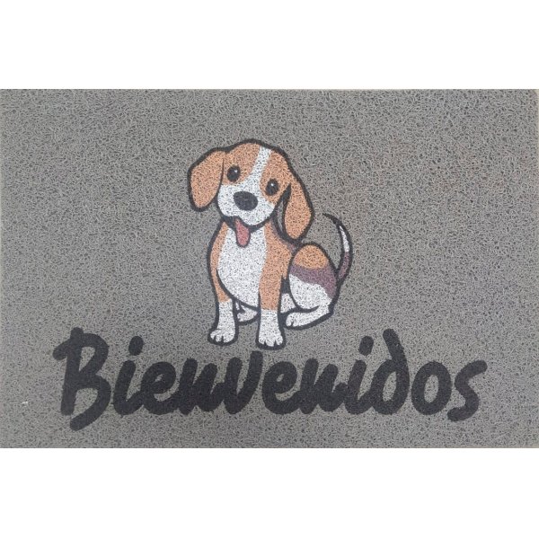 Felpudo Vinil Pet Bienvenidos Perro 60 x 40 cm