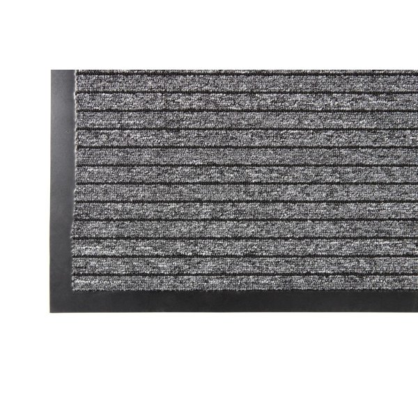 Alfombra Duo Negro Vinil y Tejido 1,90 x 6 m Rollo