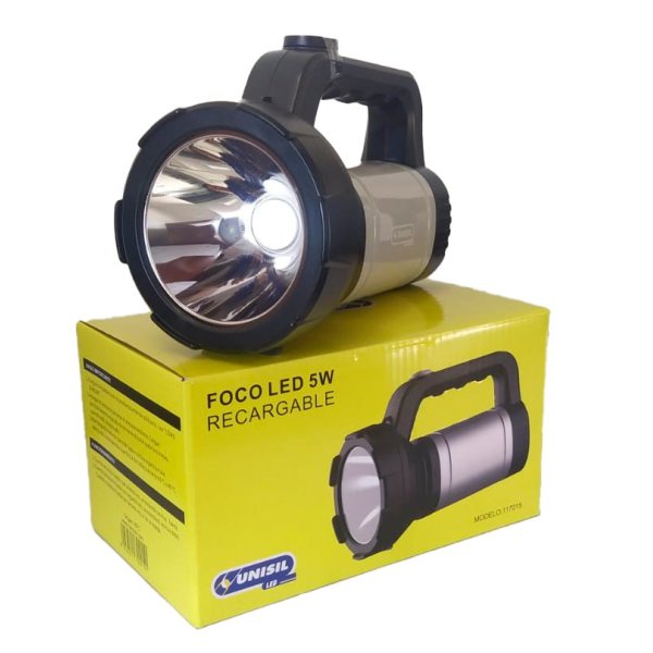 Foco LED Recargable 5 W Batería Litio