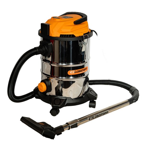 Aspiradora de Tanque 1400 W 25 L Acero Inoxidable LUSQTOFF LA-1400M