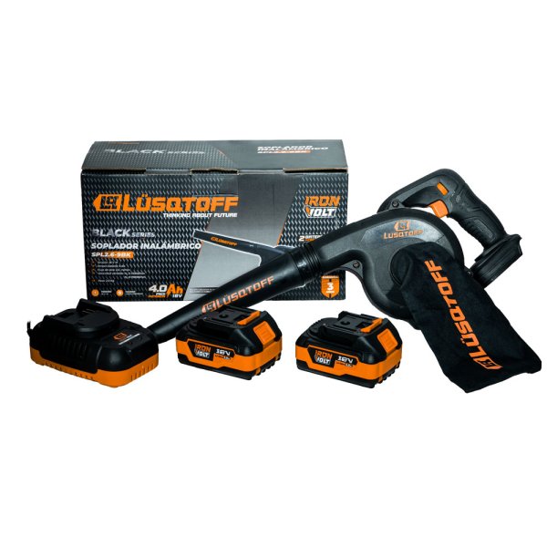 Soplador Aspirador a Batería 18 V con 2 Baterías y Cargador LUSQTOFF SPL2.6