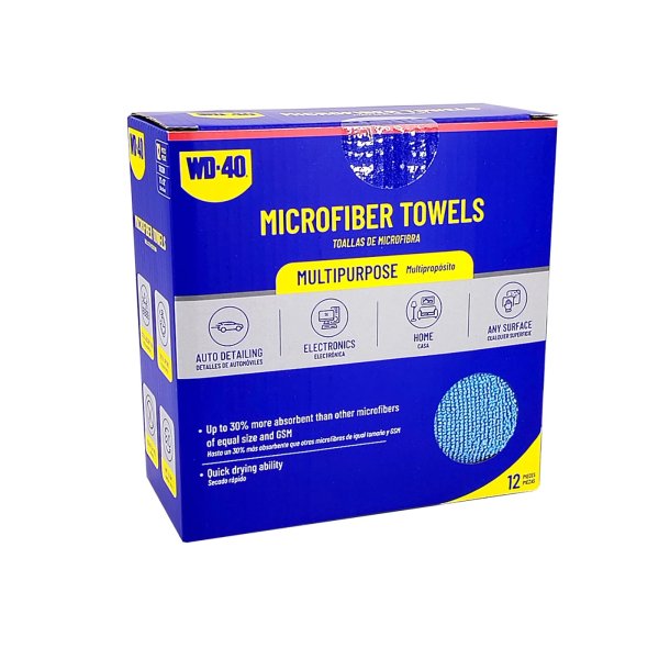 Paño Microfibra 170GSM 30 x 30 cm Múltiple 12PCS Box