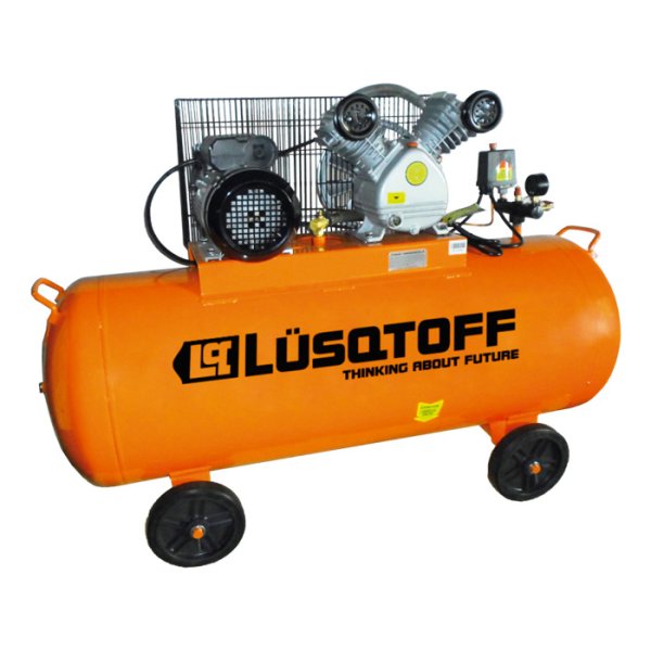 Compresor 200 L 3 HP 335 L/min Bicilíndrico a Correa LUSQTOFF LC-30200