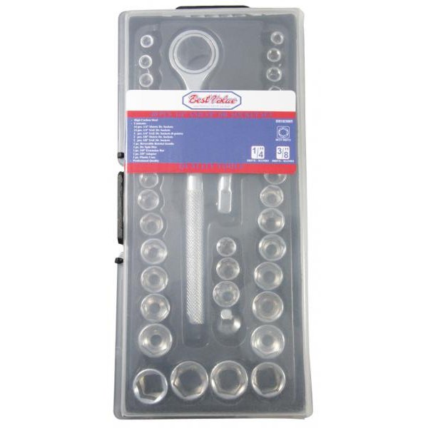 Juego de Dados 1/4" 3/8" 40 piezas