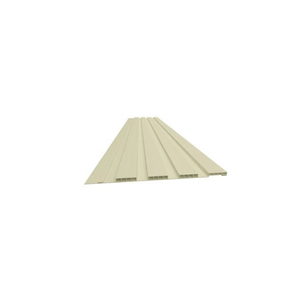 Tablilla PVC Ripado Beige 3 m