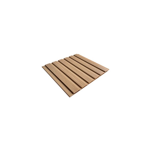 Tablilla PVC Ripado Castaño 7 mm 6,02 m