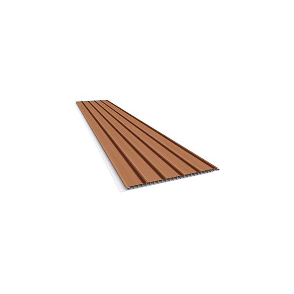 Tablilla PVC Madera Ripado Rubro
