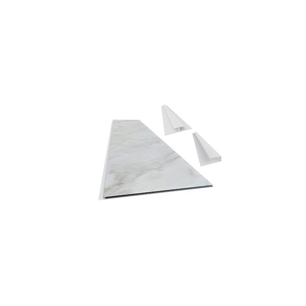 Pack Tablillas PVC Slim Mármol Carrara Bianco