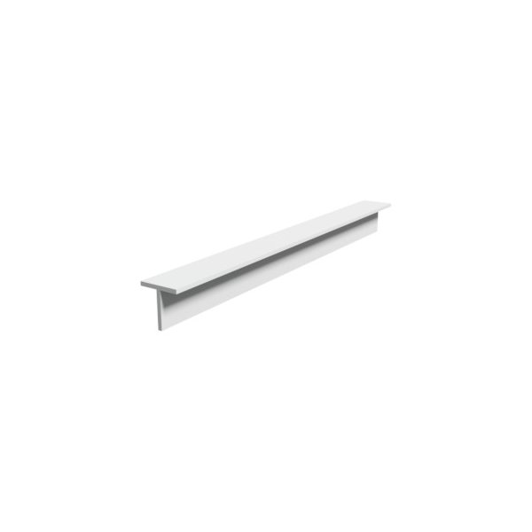 Perfil T PVC 15 x 15 mm 2,70 m