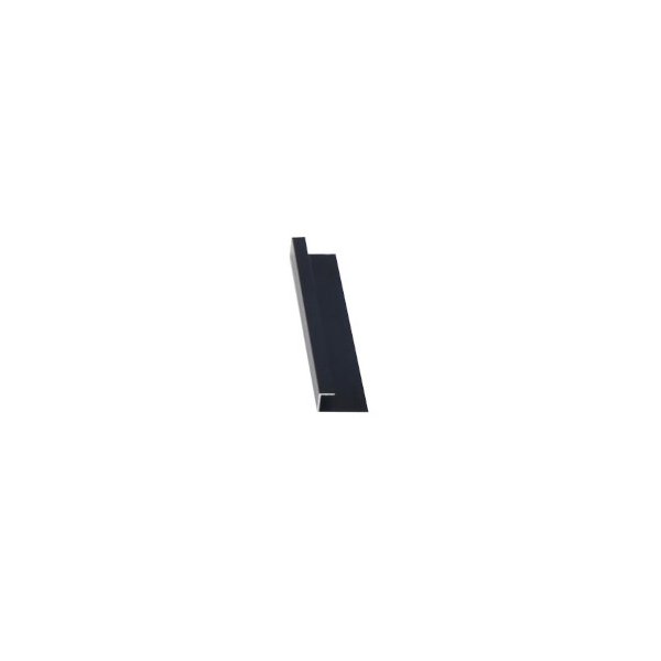 Perfil U para Placa 2,95 m Negro