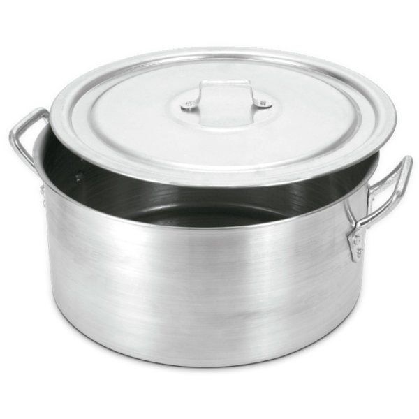 Olla Baja Con Asas Aluminio 13,8lt Oliveira 5048