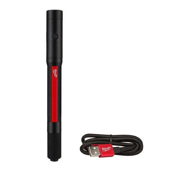 Linterna Tipo Lápiz Recargable 250 Lúmenes con Puntero Láser Milwaukee 2010R