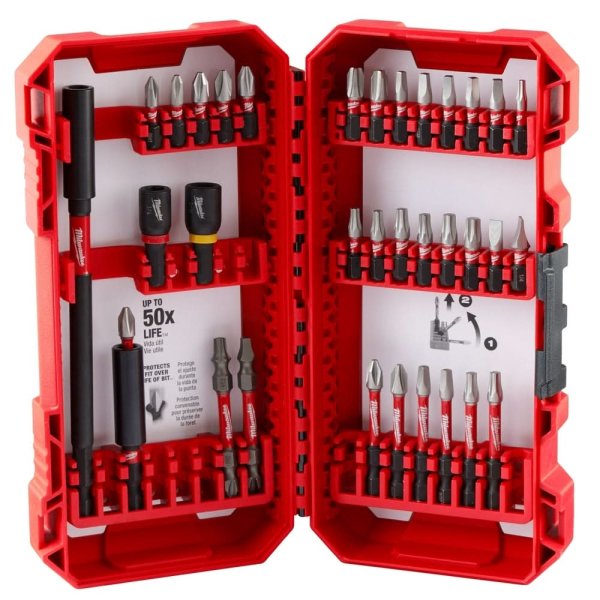 Kit de Puntas de Impacto 34 Piezas SHOCKWAVE Milwaukee 48-32-5101