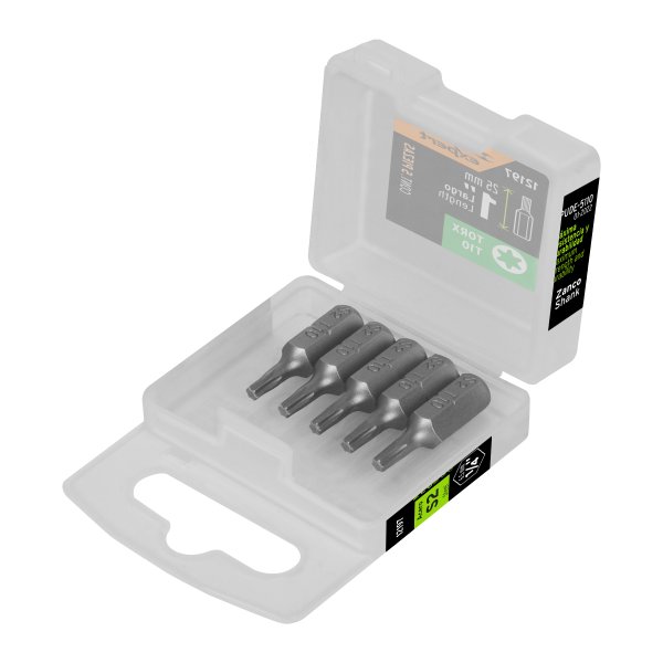 Puntas Atornillador Torx T10 x 1'' Truper PUDE-5110 Estuche x 5 