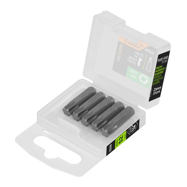 Puntas Atornillador Torx T40 x 1'' Truper PUDE-5140 Estuche x 5 
