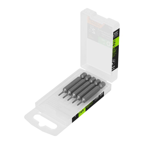 Puntas Atornillador Torx T6 x 2'' Truper PUDE-5206 Estuche x 5 
