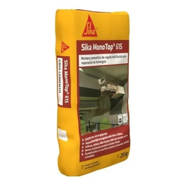 Mortero de Reparación Sika MonoTop-615 25 kg