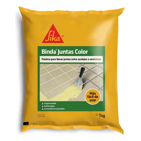 Pastina Impermeable Antihongos Binda Juntas Sika 1 kg