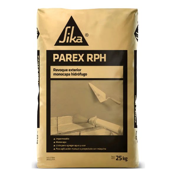 Revoque Impermeable Fibrado Parex RPH Sika 25 kg