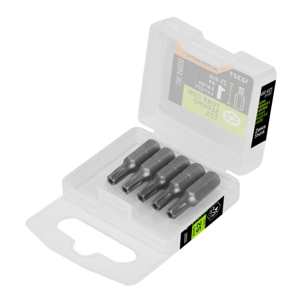 Puntas Atornillador Torx Con Seguro T25 x 1'' Truper PUDE-6125 Estuche x 5 