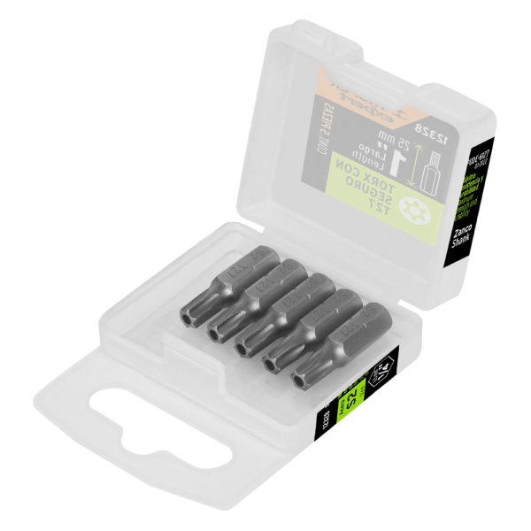 Puntas Atornillador Torx Con Seguro T27 x 1'' Truper PUDE-6127 Estuche x 5 