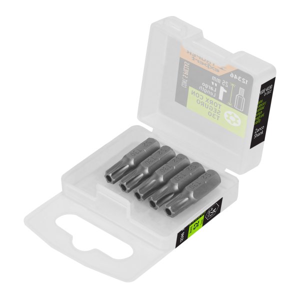 Puntas Atornillador Torx Con Seguro T30 x 1'' Truper PUDE-6130 Estuche x 5 