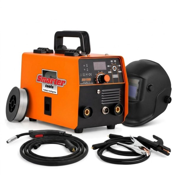 Soldadora Inverter MIG Flux 120 A SMARTER FX-120 con Careta