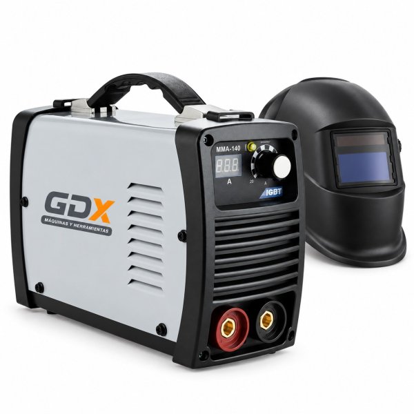 Soldadora Inverter MMA 140 A GDX MMA-140 con Careta Fotosensible