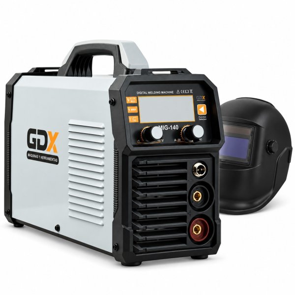 Soldadora Inverter MIG MMA TIG 140 A GDX MIG-140 con Careta Fotosensible