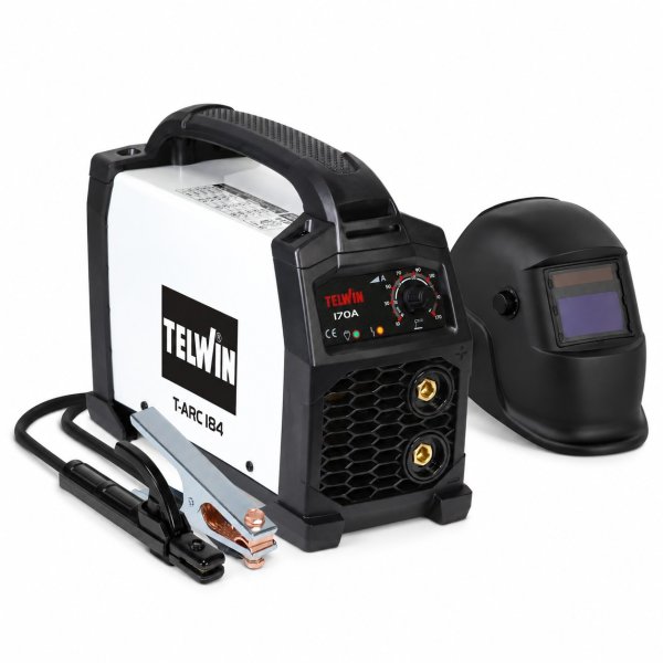 Soldadora Inverter MMA TIG 170 A Telwin T-ARC 184 con Careta Fotosensible