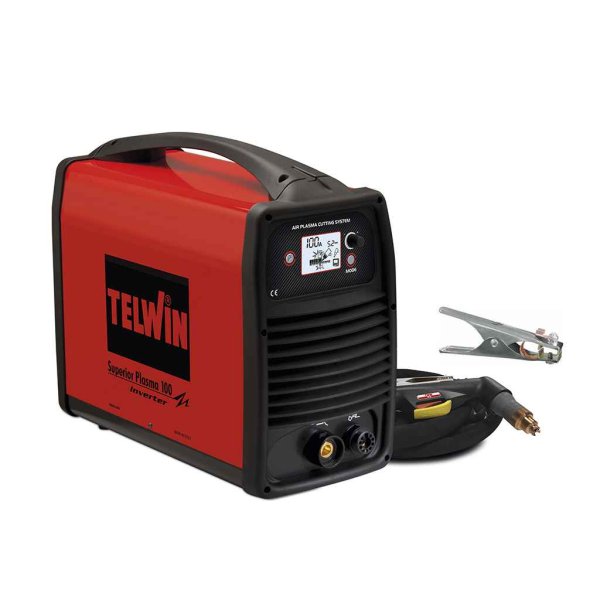 Cortadora de Plasma Inverter Trifásica 100 A Telwin Superior Plasma 100 con Antorcha