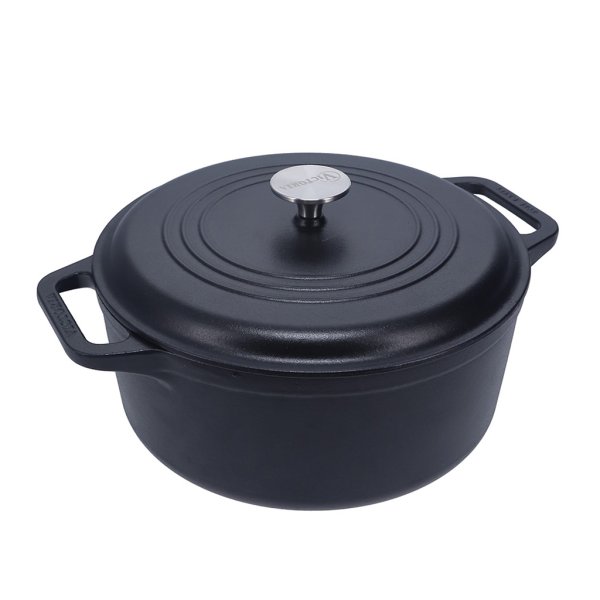 Olla de hierro curado 7 L/28 cm con asas Victoria 30162