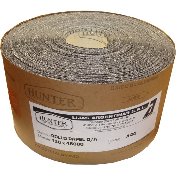 Lija en rollo para madera Grano 100 0,15 × 45m Hunter