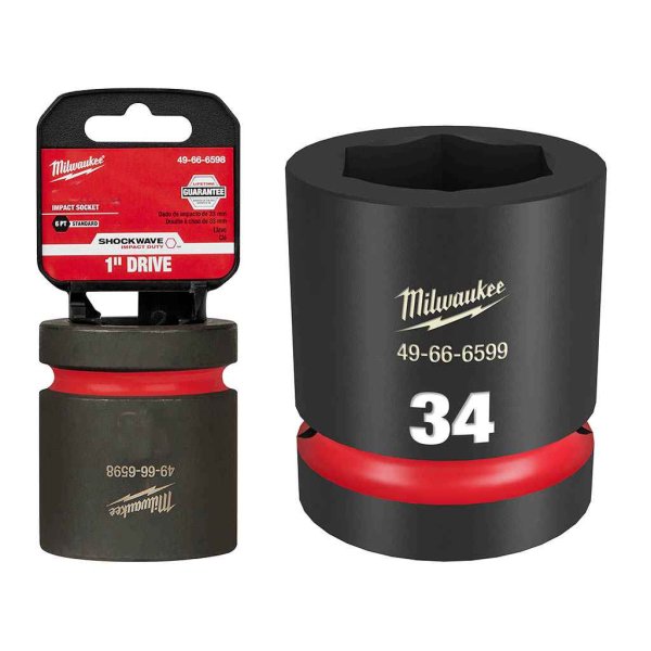Bocallave de impacto hexagonal encastre 1" 34 mm Milwaukee 49-66-6599