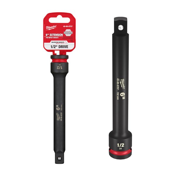 Barra de extensión de impacto 6" encastre 1/2" Milwaukee 49-66-6707