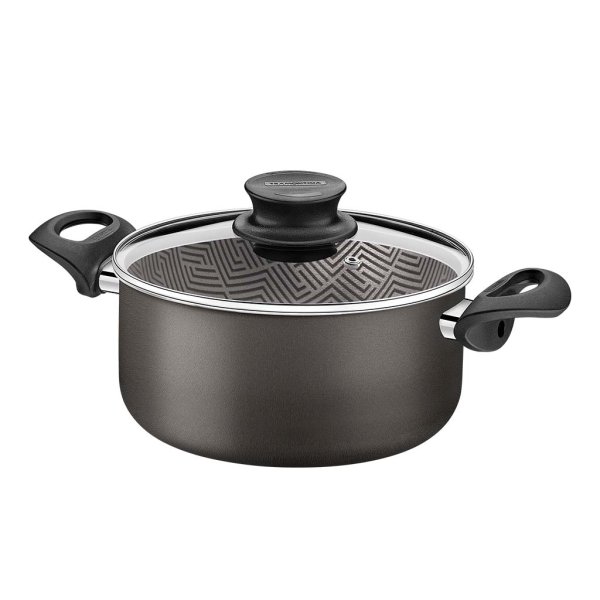 Cacerola con asas 26 cm/6,3 L Starflon Paris negro Tramontina 28524/626