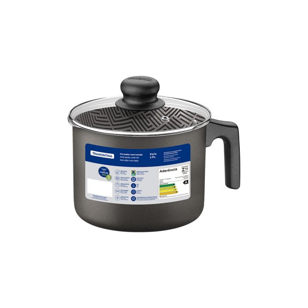 Hervidor 16 cm/2,7 L con tapa Starflon Paris negro Tramontina 28532/616