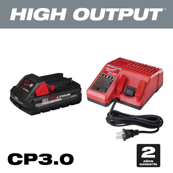 Cargador + batería 18 V 3,0 Ah. high output Milwaukee 48-3159/48-4159