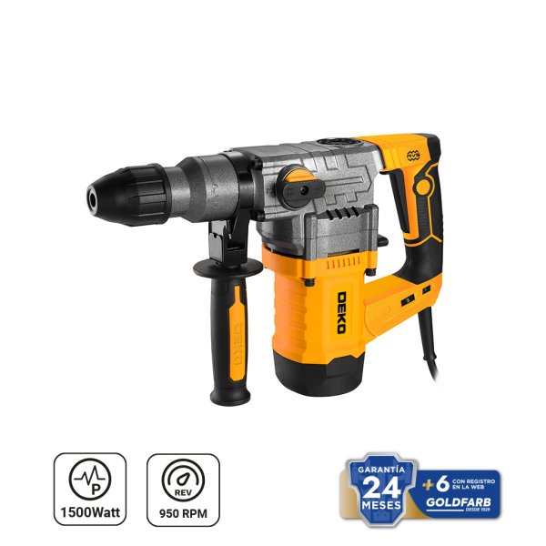 Rotomartillo 32mm 1500W 6J SDS Plus Deko DKRH32T15