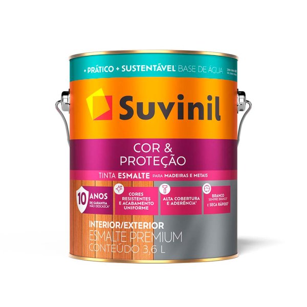 Suvinil 3,6 L Esmalte Verde Hoja Color & Protección Brillante