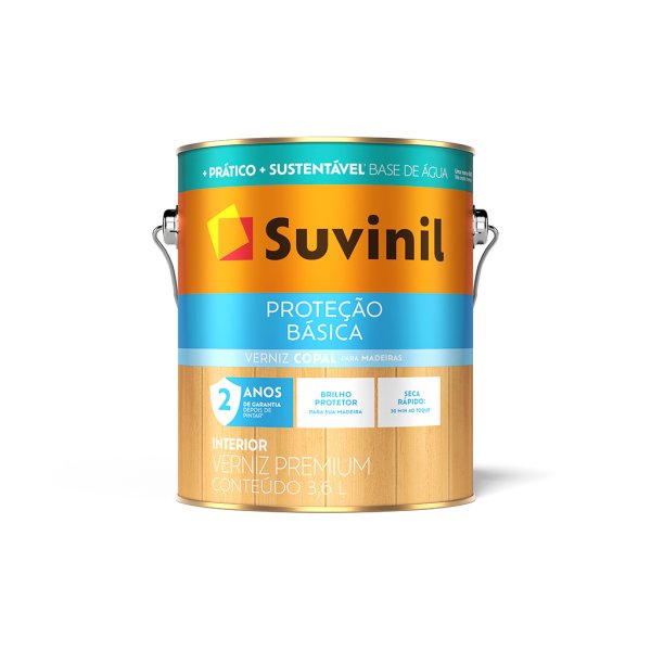 Suvinil 3,6 L Esmalte Azul Del Rey Al Agua Seca Rápido Brillante