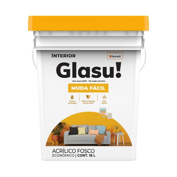 Glasu 18 L Perla Acrílico Para Interiores De Alto Rendimiento