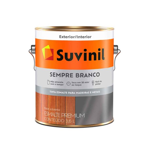Suvinil 3,6 L Esmalte Siempre Blanco Satinado