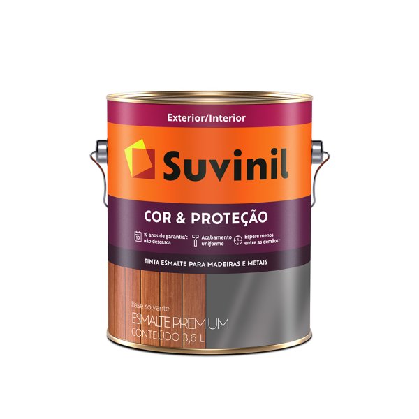 Suvinil 3,6 L Esmalte Blanco Color & Protección Brillante