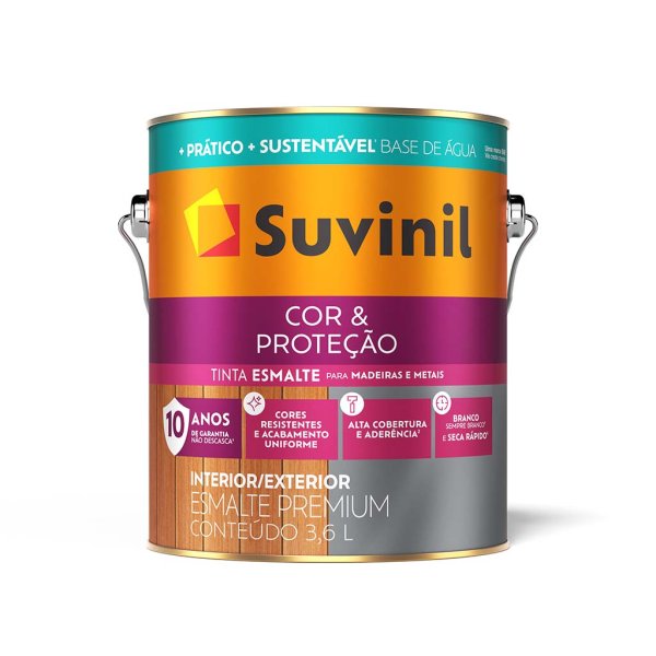 Suvinil 3,6 L Esmalte Grafito Claro Color & Protección Mate