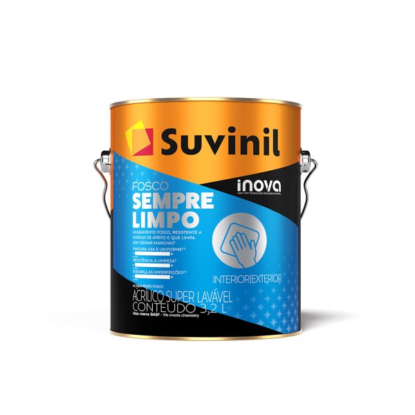 Suvinil 3,2 L Siempre Limpio Mate Base B