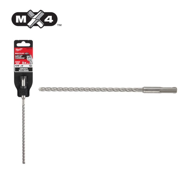 Mecha SDS Plus MX4 - 4Cut 5/16'' x Milwaukee 12''48-20-7344