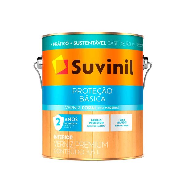 Barniz Suvinil Protección Básica brillante, transparente, 3,6 L